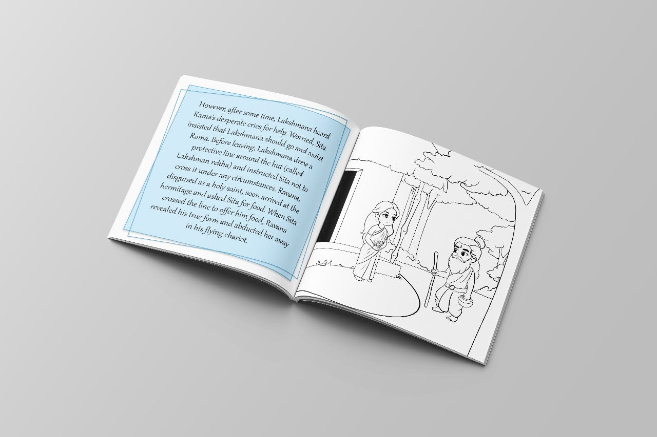 The Tiny Tales of Ramayan ( Read & Color )
