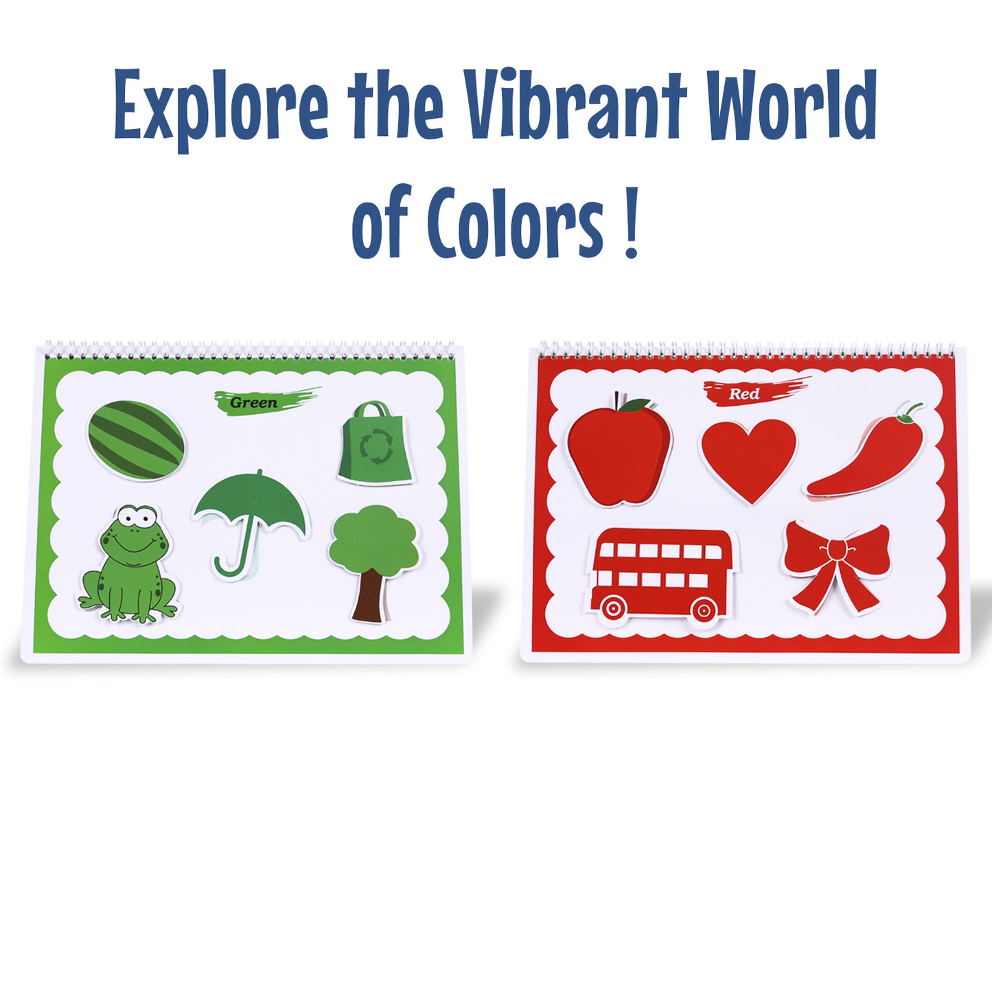 Animals, Fruits & Veg ,Colors Activity Binders