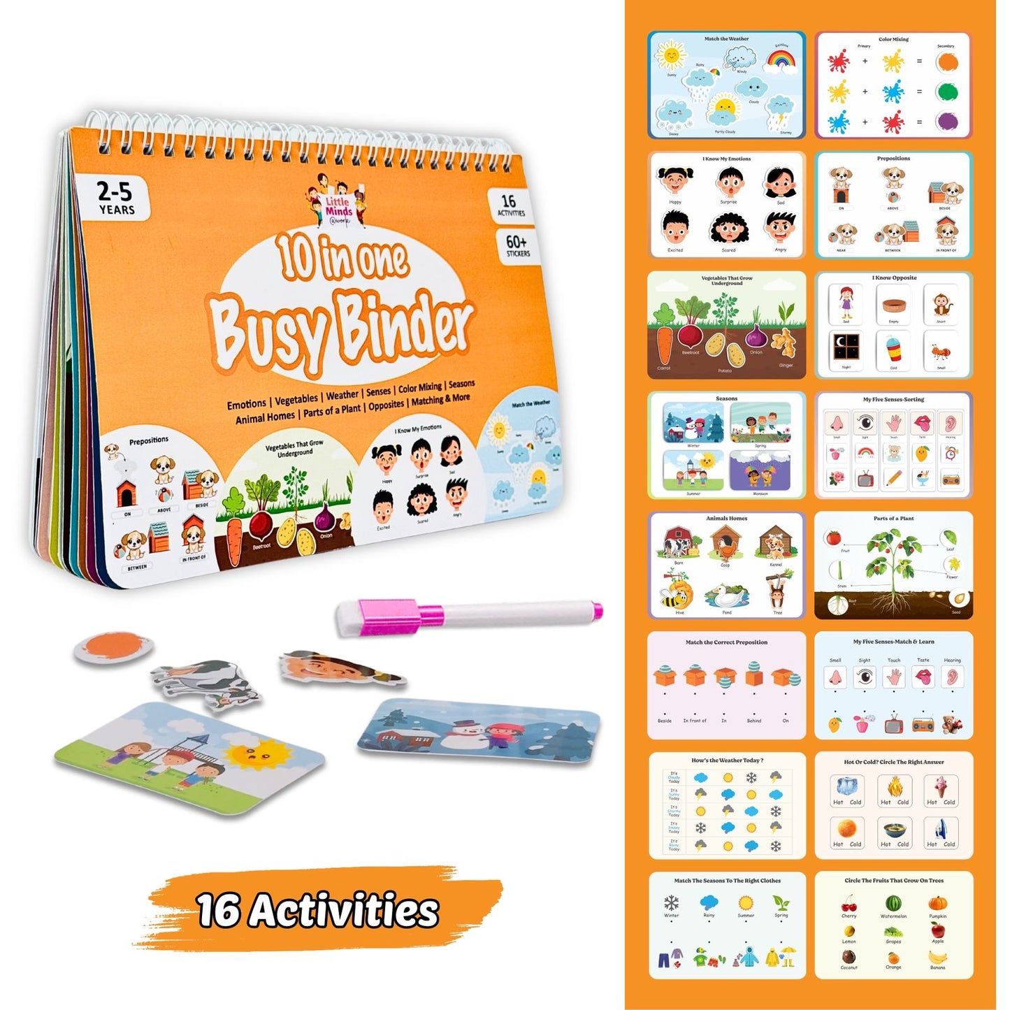 10-in-1 Busy Binder (Ages 3 to 5 years)