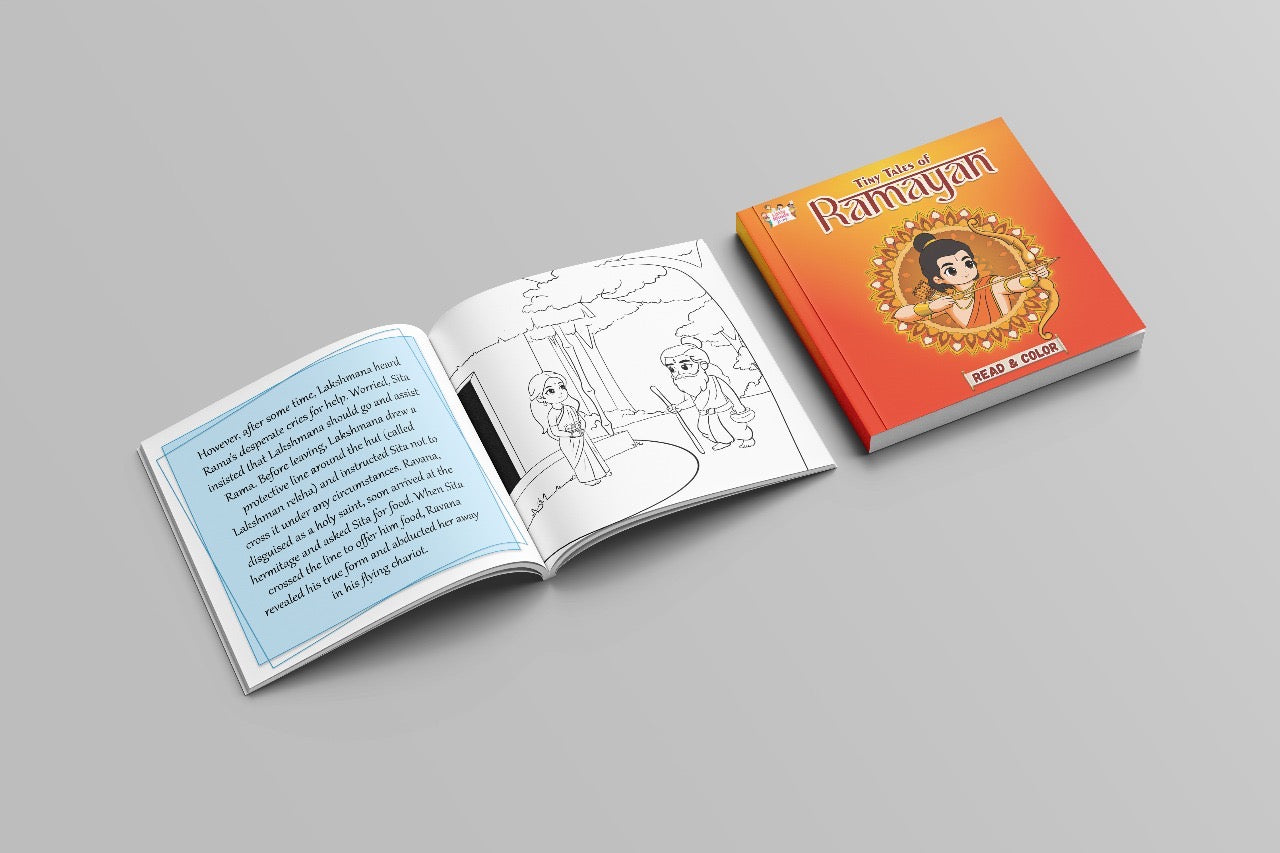 The Tiny Tales of Ramayan ( Read & Color )