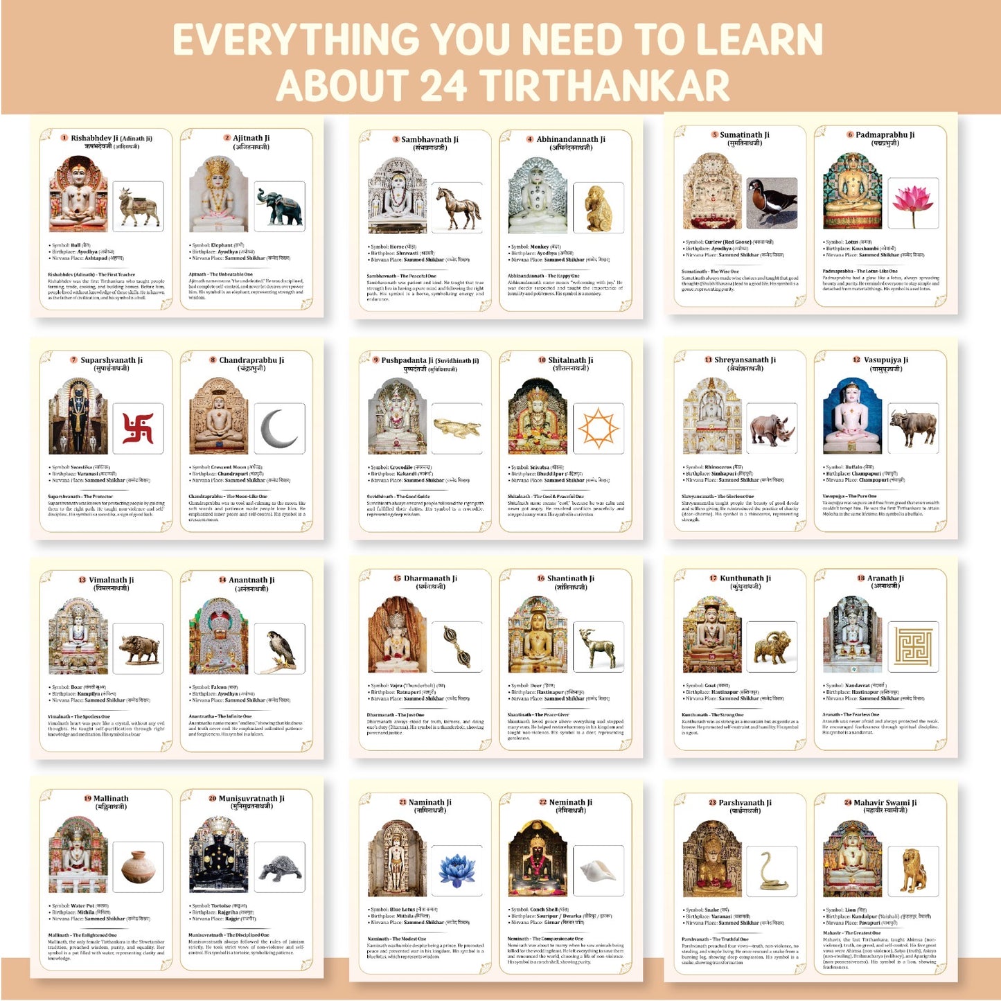 Shwetamber Jain Tirthankars