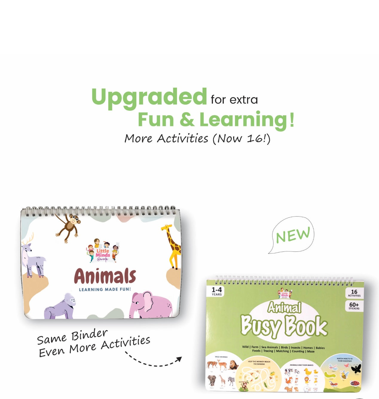 Baby Steps Combo-Fruits & Vegetables Binder, Animal Binder, Colour Binder
