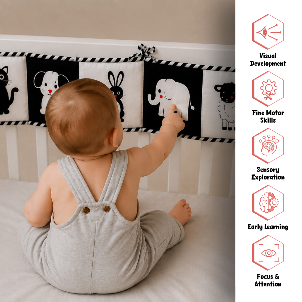 High Contrast Cloth Book (0-6 Months)