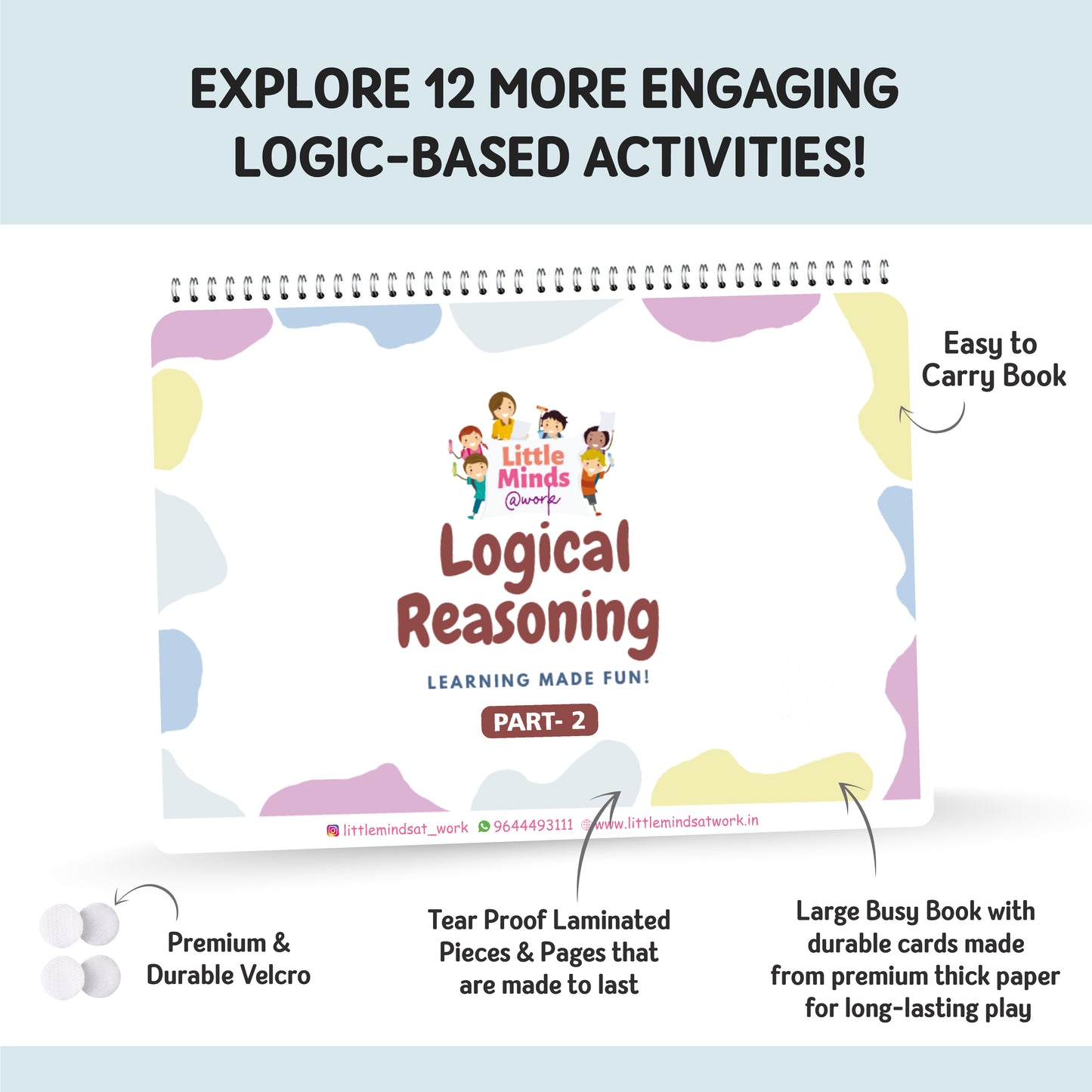 Logical Reasoning Binder Part-2 (Ages 2 to 5 years)