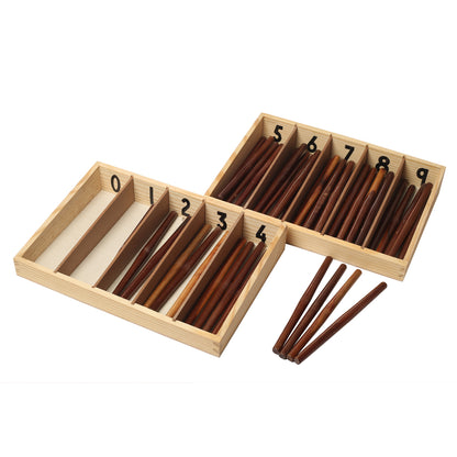 Montessori Spindle Box