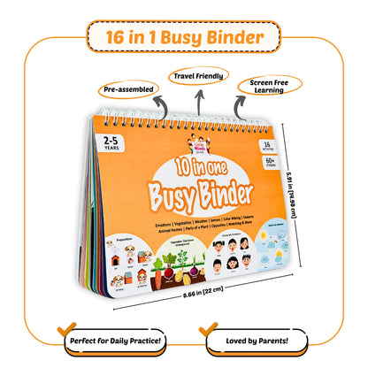 10-in-1 Busy Binder (Ages 3 to 5 years)