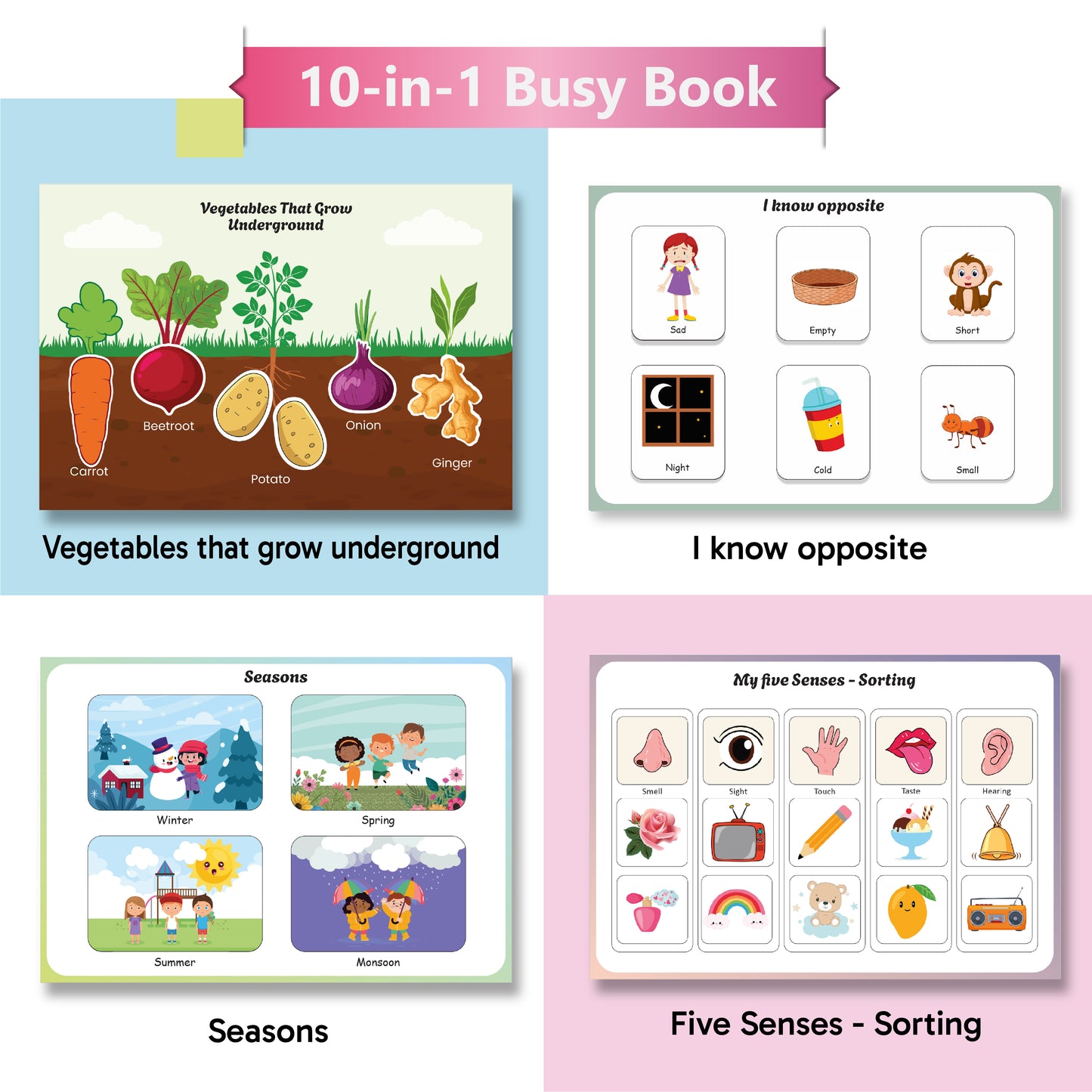 10-in-1 Busy Binder (Ages 3 to 5 years)