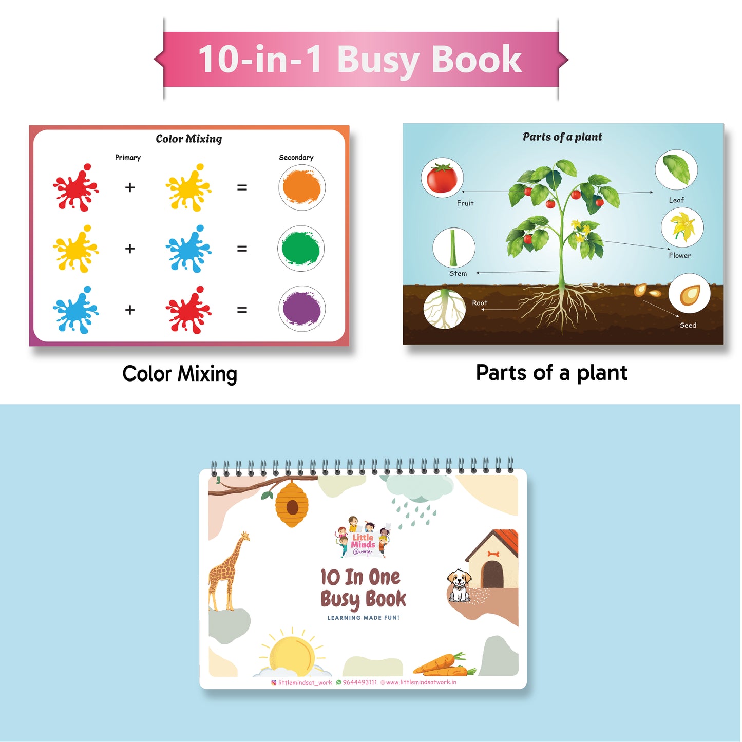 10-in-1 Busy Binder (Ages 3 to 5 years)