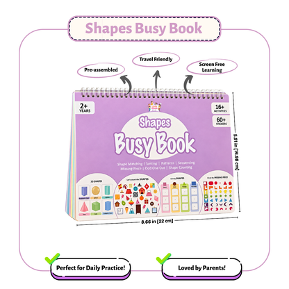Shapes Busy Book                                  (Ages 1 - 4 )