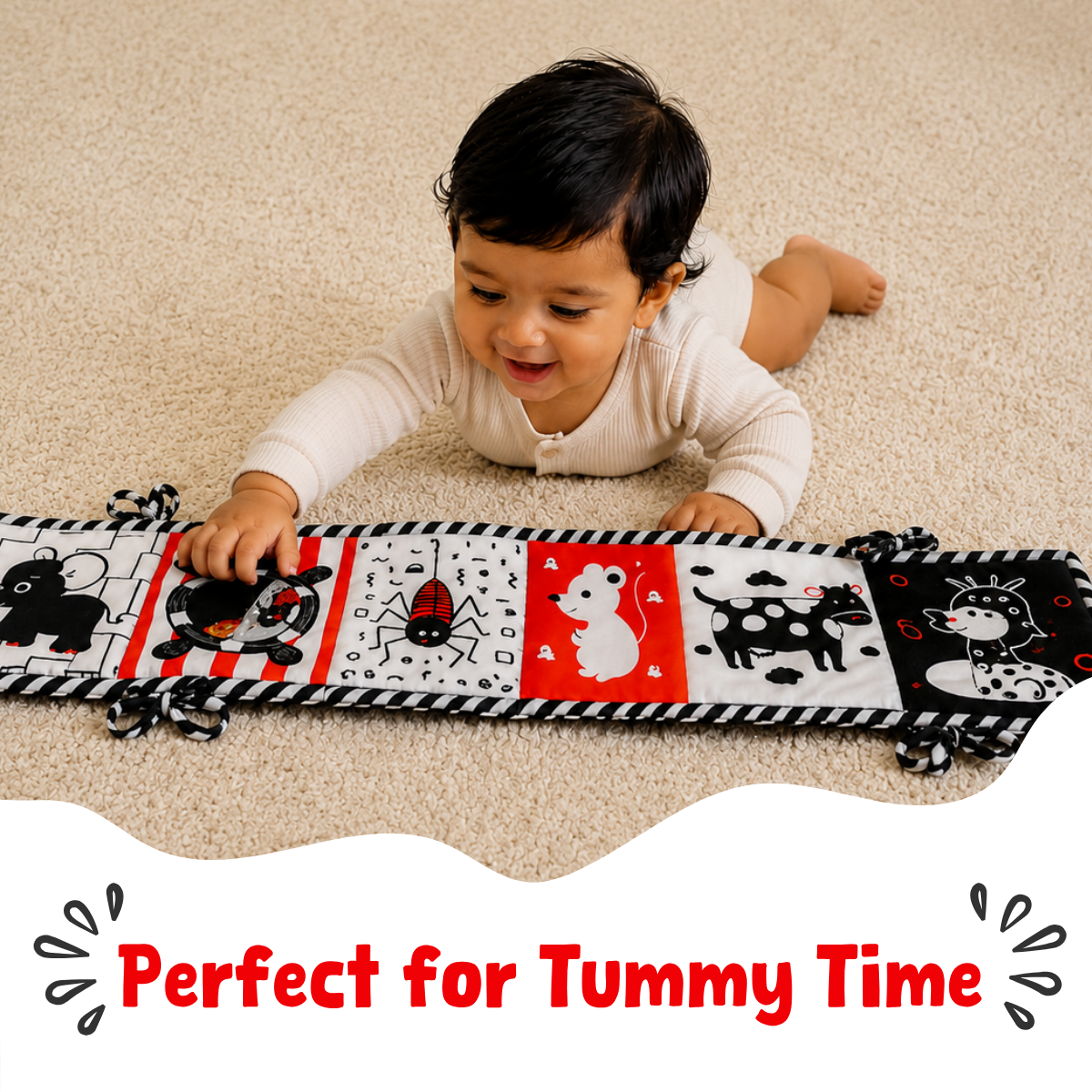 High Contrast Cloth Book (0-6 Months)