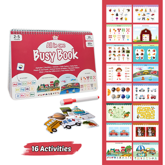 All-in-One Busy Book (Ages 2-5)