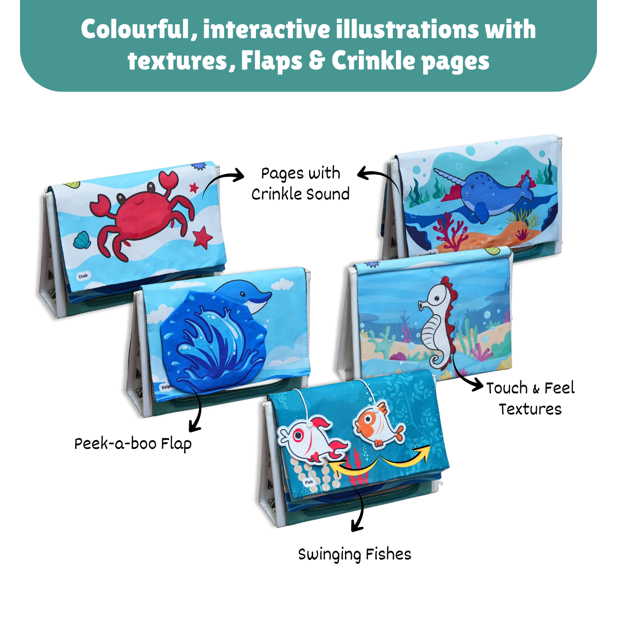 Crinkle Tummy Time Book + Mat (Coming soon)