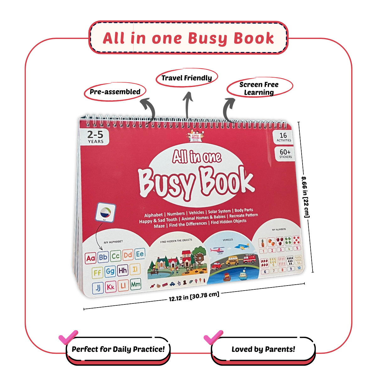 All-in-One Busy Book (Ages 2-5)
