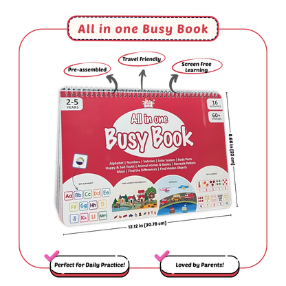 All-in-One Busy Book (Ages 2-5)