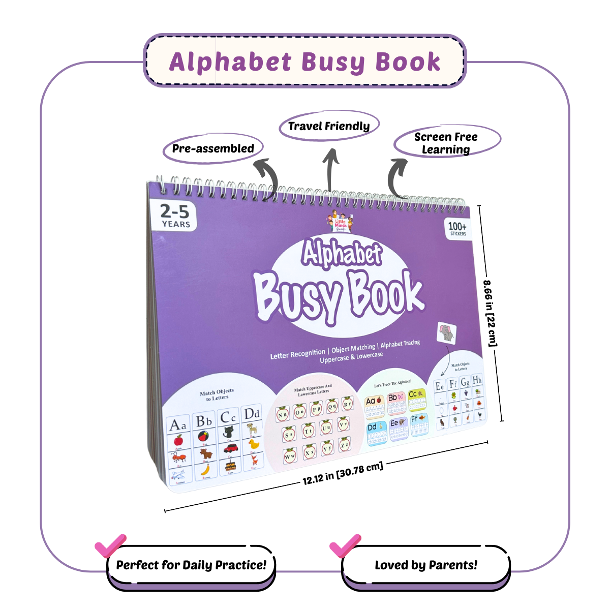 ALPHABET BUSY BOOK (Ages 2 - 5)