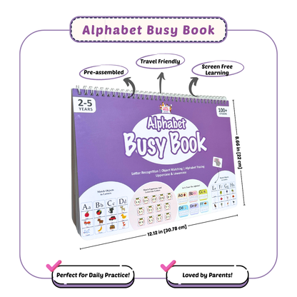 ALPHABET BUSY BOOK (Ages 2 - 5)