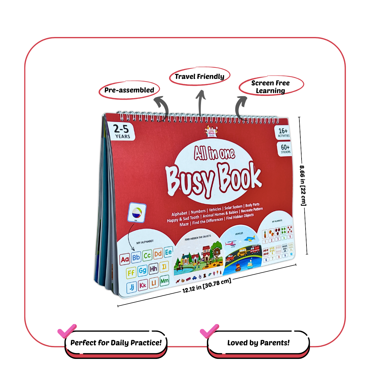 All-in-One Busy Book (Ages 2-5)