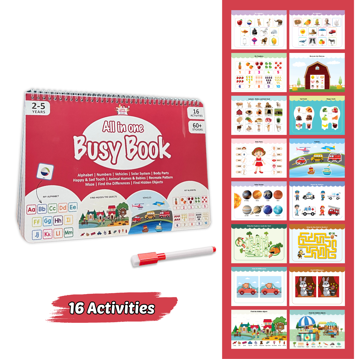 All-in-One Busy Book (Ages 2-5)