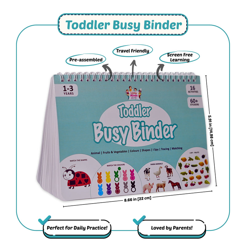 Toddler Busy Binder                          (Ages 1 to 4 years ) Upgraded