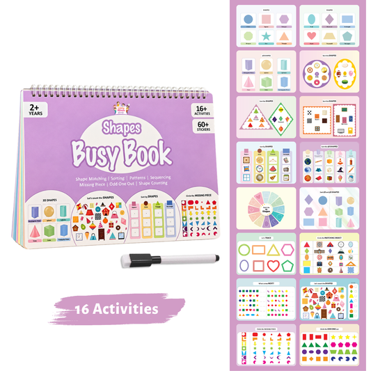 Shapes Busy Book                                  (Ages 1 - 4 )