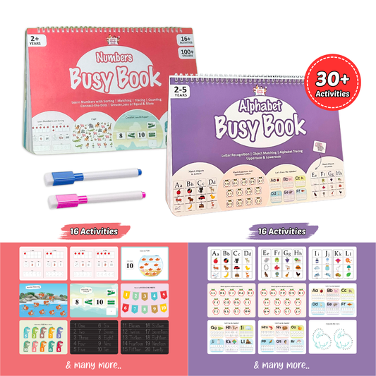 Combo- Alphabet & Number Busy Books