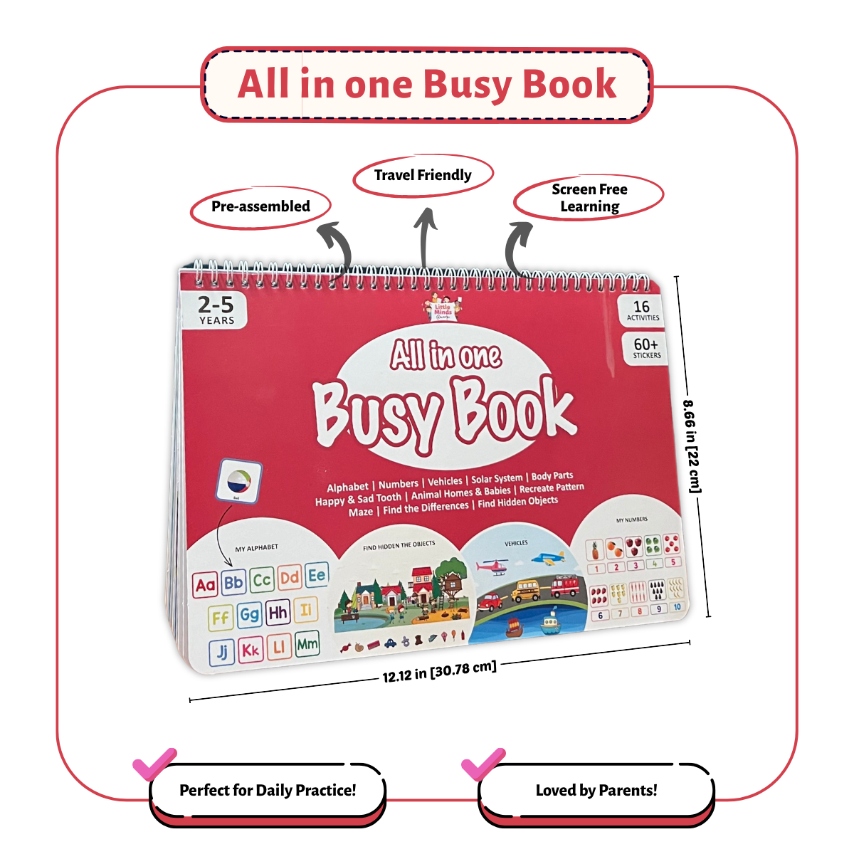 All-in-One Busy Book (Ages 2-5)