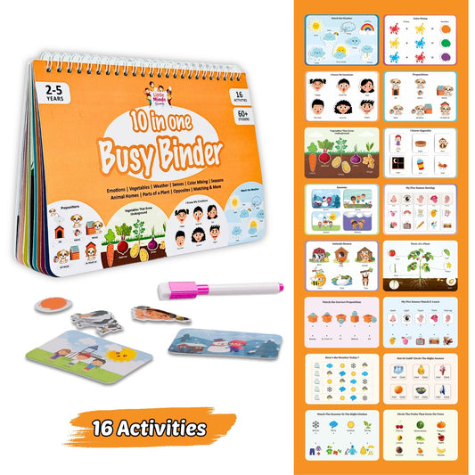 10-in-1 Busy Binder (Ages 3 to 5 years)