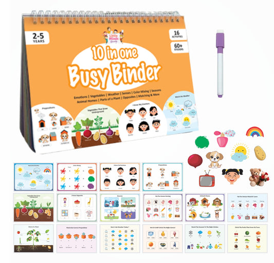 10-in-1 Busy Binder (Ages 3 to 5 years)