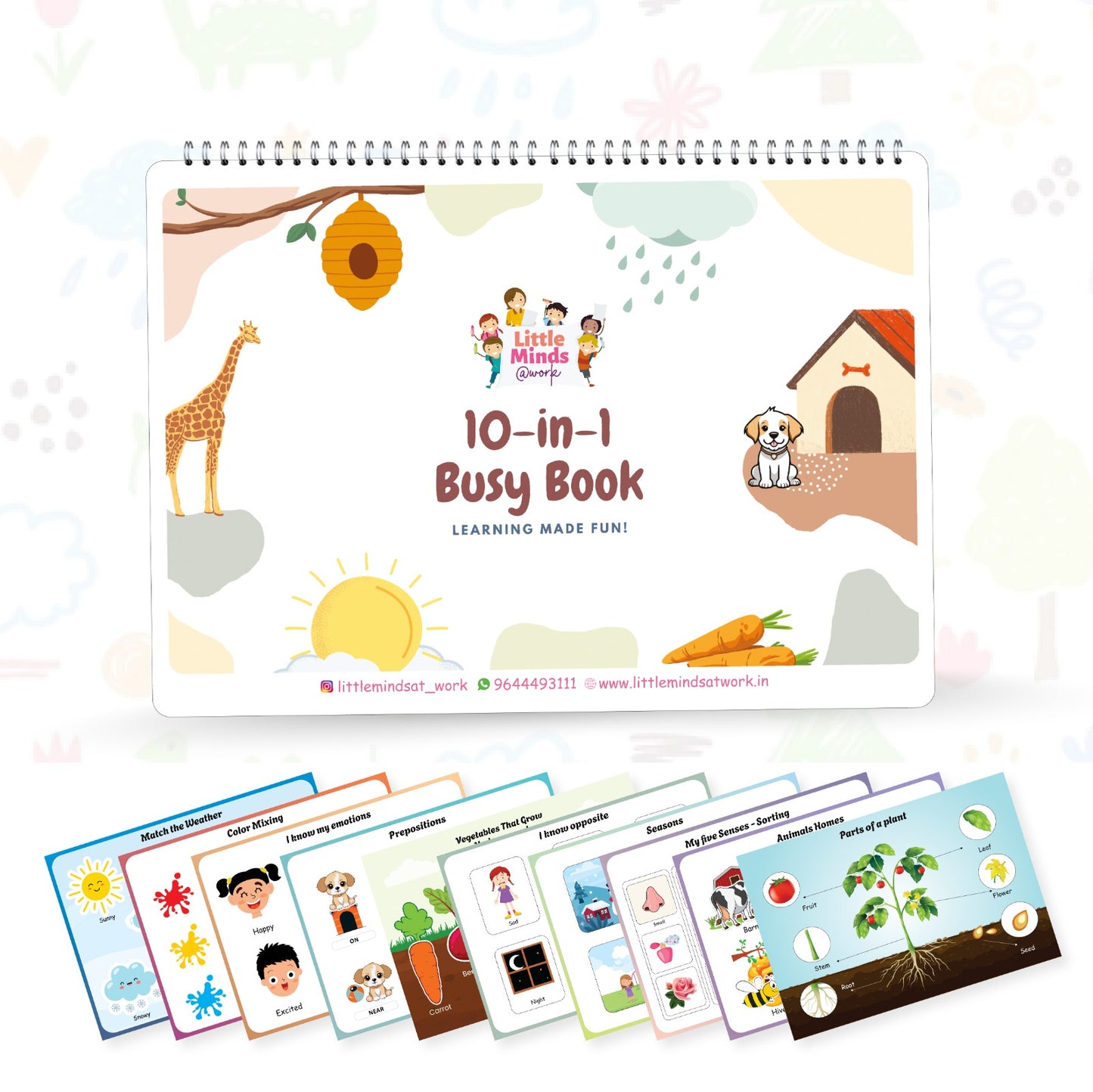 10-in-1 Busy Binder (Ages 3 to 5 years)