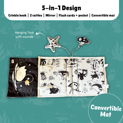 Crinkle Tummy Time Book + Mat (Coming soon)