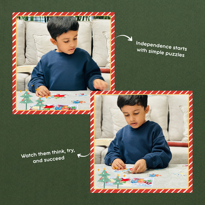 2-IN-ONE CHRISTMAS PUZZLE