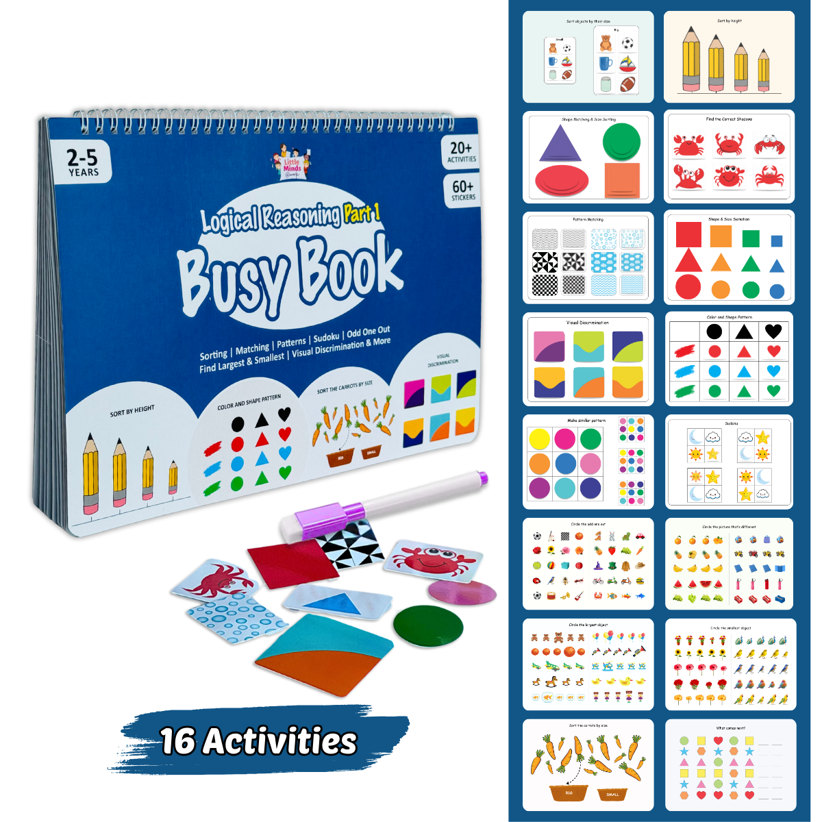 Logical Reasoning Binder Part -1 ( Ages 2 to 4 years )