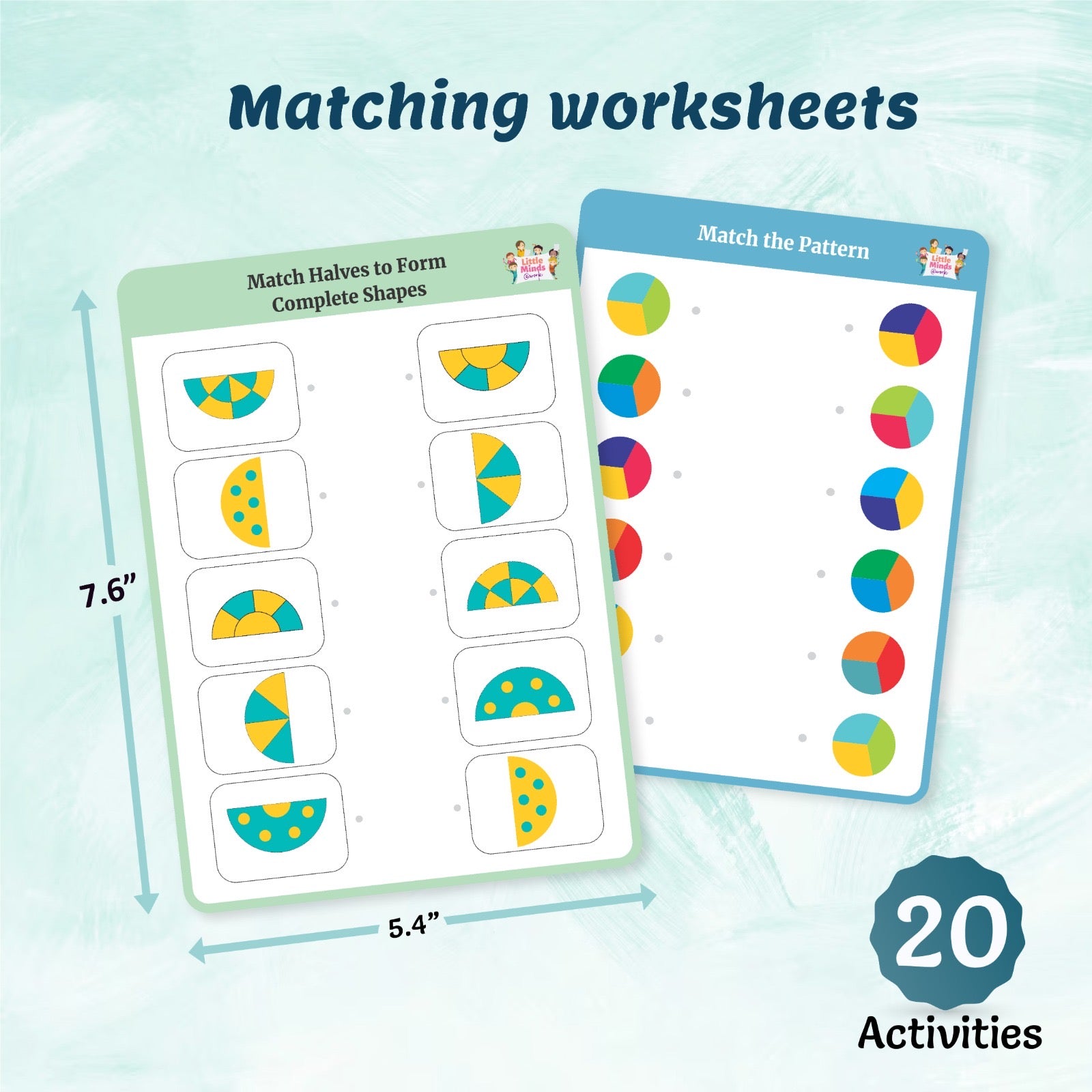 Matching worksheets-Level 2 – Little Minds At Work