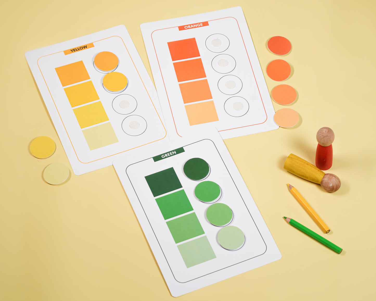 Color gradation Sheets – Little Minds At Work