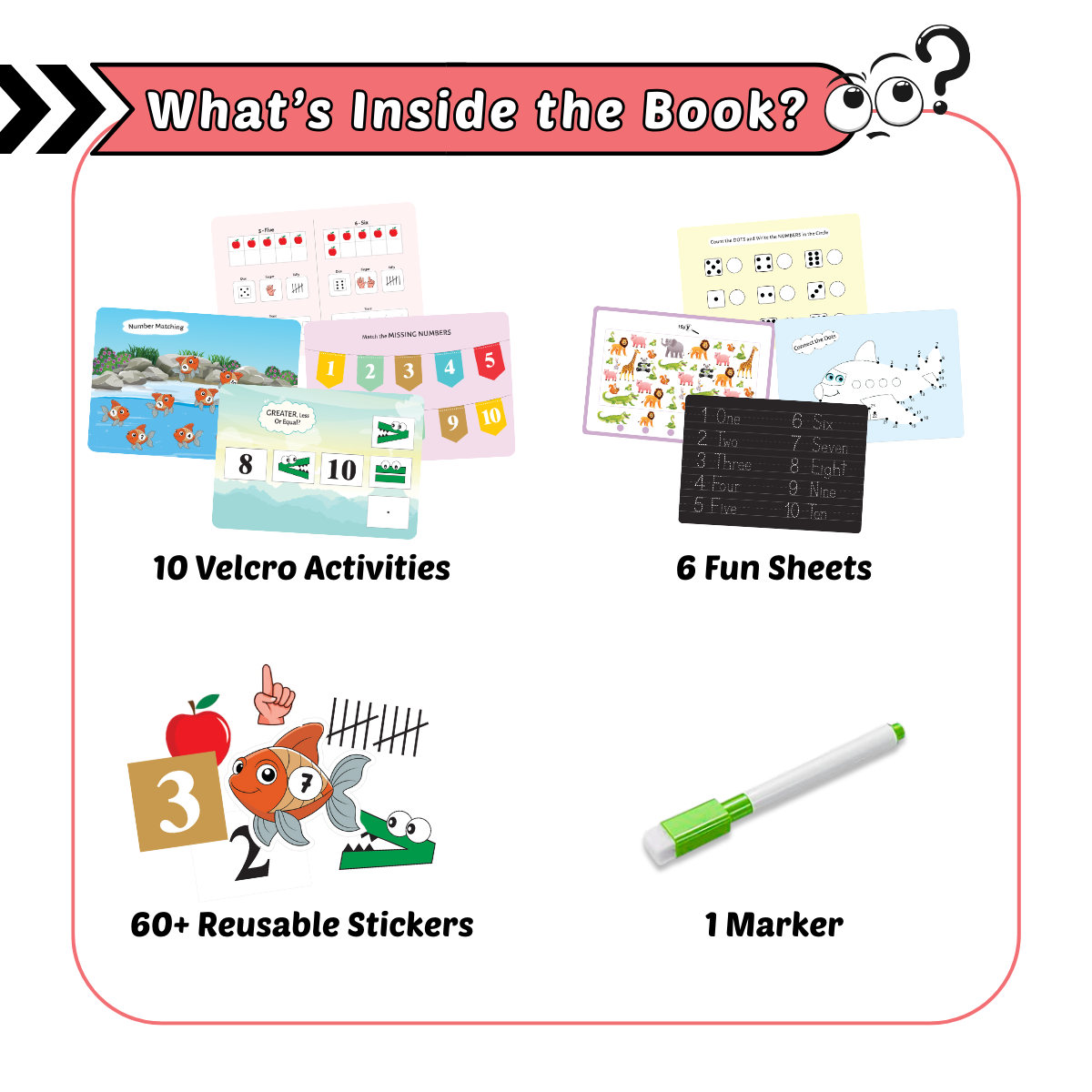 Number Busy Book                                    (Ages 2 to 5 )