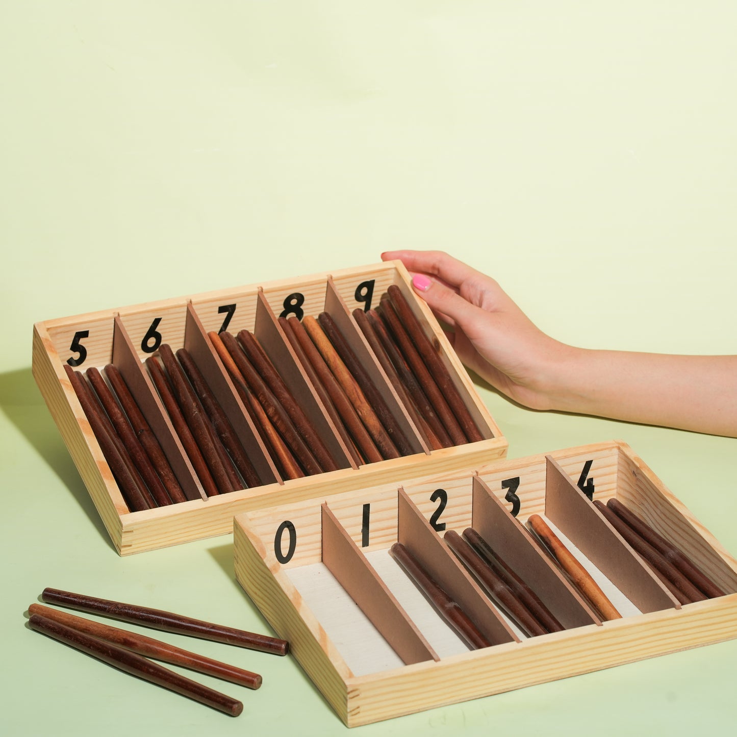 Montessori Spindle Box