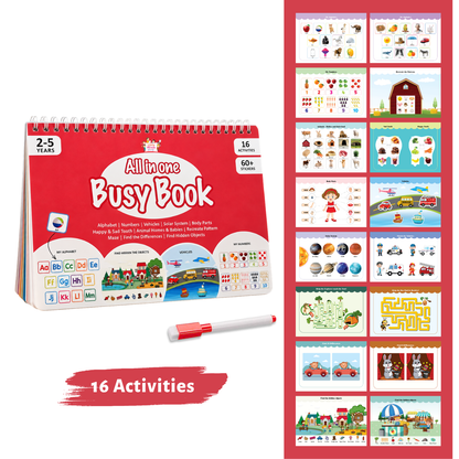 All-in-One Busy Book (Ages 2-5)