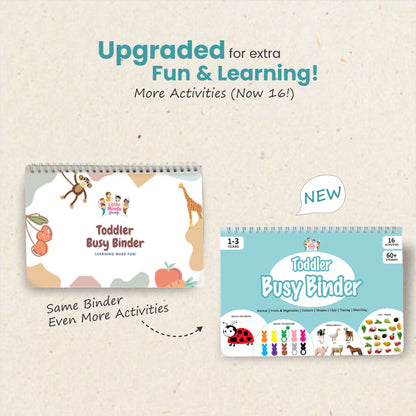 Toddler Busy Binder                          (Ages 1 to 4 years ) Upgraded