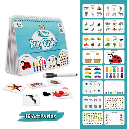 Toddler Busy Binder                          (Ages 1 to 4 years ) Upgraded