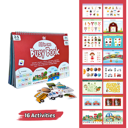 All-in-One Busy Book (Ages 2-5)