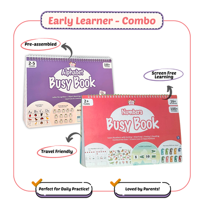 Combo- Alphabet & Number Busy Books