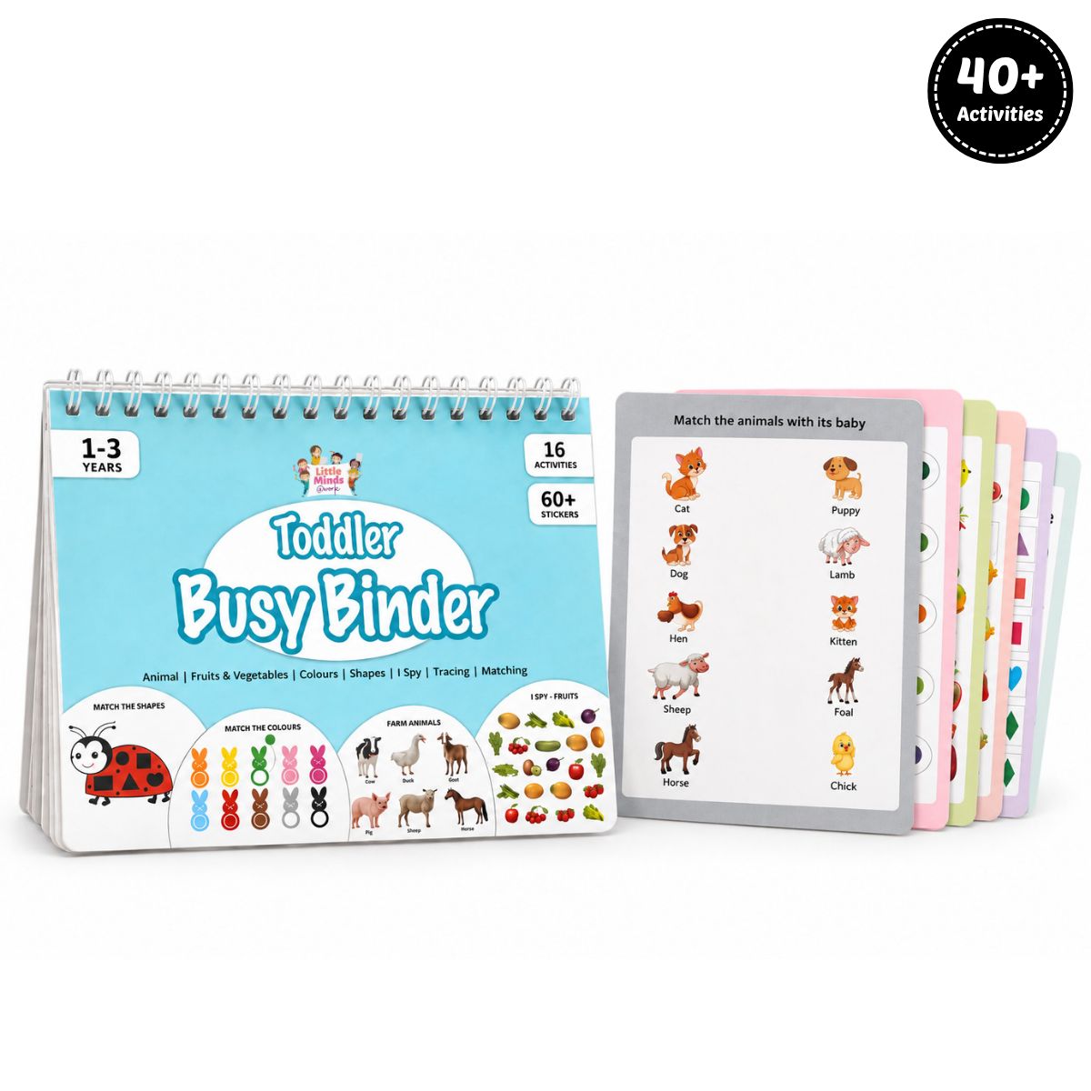 Toddler Match & Learn Combo (Toddler Busy + Think and Match Sheet)