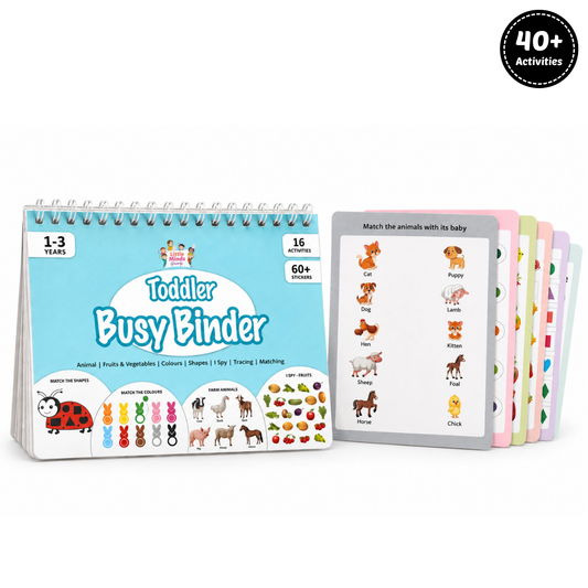 Toddler Match & Learn Combo (Toddler Busy + Think and Match Sheet)