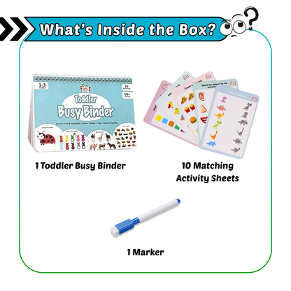 Toddler Match & Learn Combo (Toddler Busy + Think and Match Sheet)