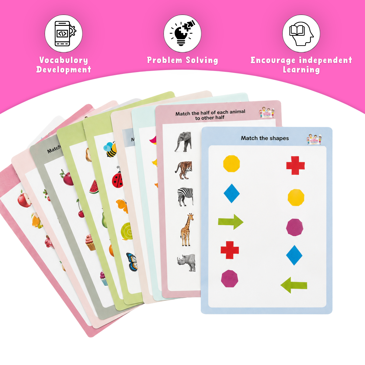 Toddler Match & Learn Combo (Toddler Busy + Think and Match Sheet)