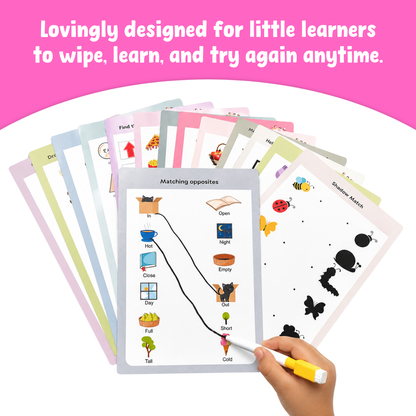 Toddler Match & Learn Combo (Toddler Busy + Think and Match Sheet)