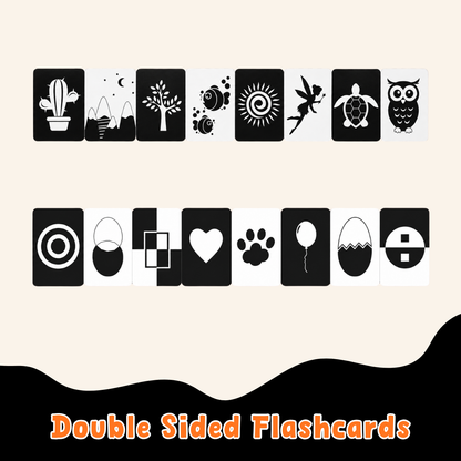 Montessori High Contrast Black & White Visual Stimulation Cards