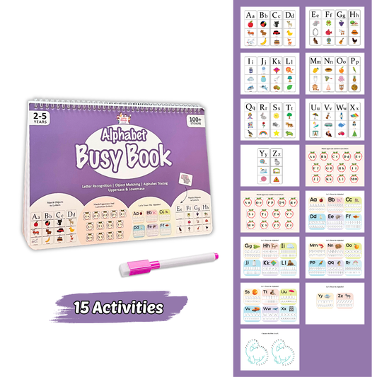 ALPHABET BUSY BOOK (Ages 2 - 5)