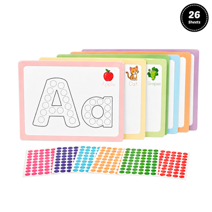 Alphabet Dot Sticker Sheets