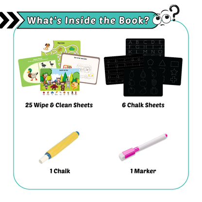 Children Busy Book | 30 Wipe-and-Clean Activities | Ages 3–6